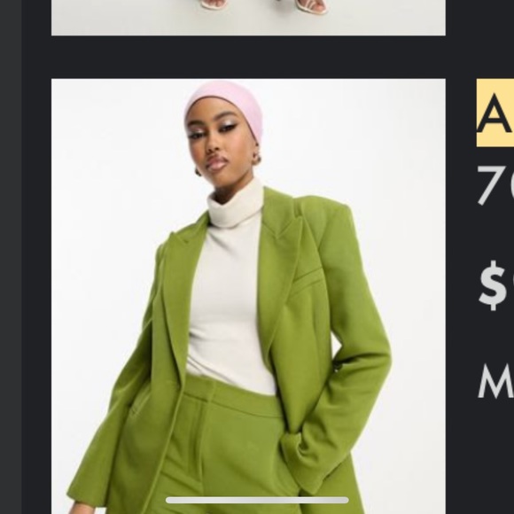 Asos single button and flare pant - Picture 3 of 3